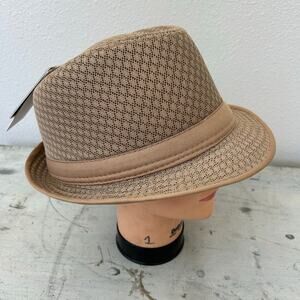 New hat depot cool mesh fedora summer hat vacation beach outdoor gangster L / XL